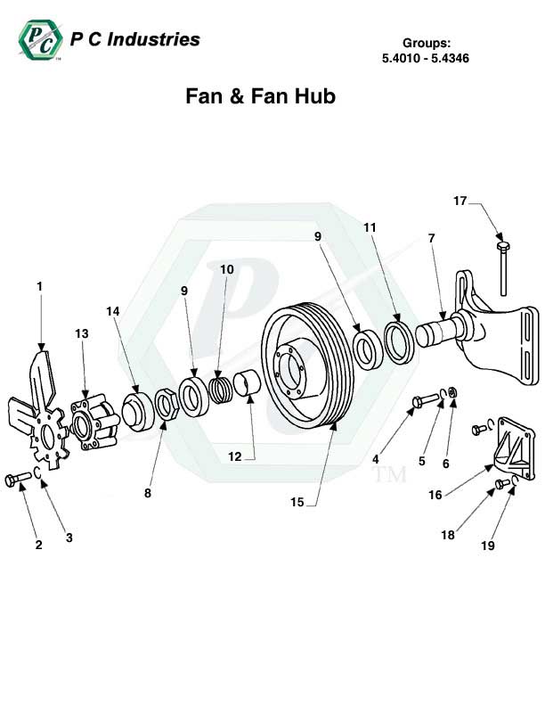 5.4010 - 5.4346 Fan And Fan Hub.jpg - Diagram